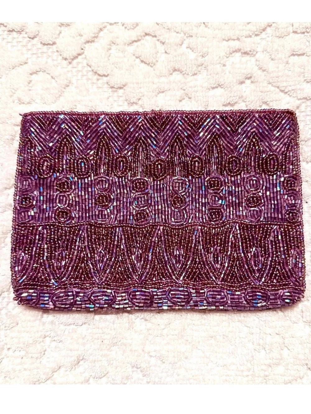 Lord & Taylor | Pouch | Lilac Beaded Pouch